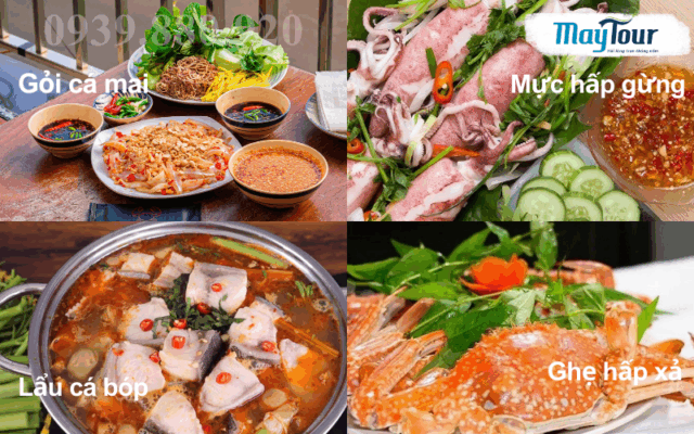 Thưởng thức hải sản tươi ngon trong tour lagi trọn gói