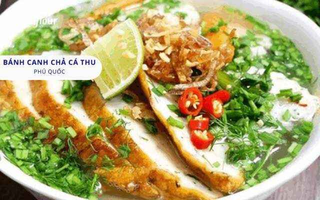 Bánh canh chả cá thu Phú Quốc món sáng ngon miệng được gợi ý trong danh sách ăn gì ở Phú Quốc