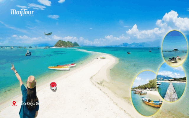 Đảo Điệp Sơn – con đường đi bộ giữa biển độc đáo, điểm check-in hot nhất trong các địa điểm du lịch Nha Trang 2025