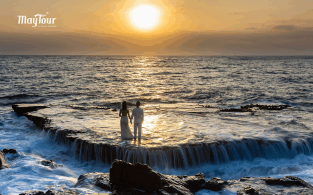 Check-in Hang Rái trong tour Bình Hưng Vĩnh Hy 2 ngày 2 đêm