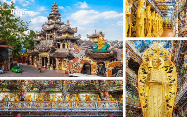 Chùa Linh Phước Đà Lạt – công trình khảm sành độc đáo trong tour Đà Lạt 3N3Đ trọn gói