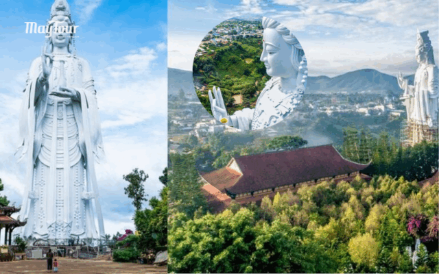 Chùa Linh Ẩn linh thiêng với tượng Quan Âm cao nhất Lâm Đồng trong tour Đà Lạt 3N3Đ trọn gói từ TP.HCM