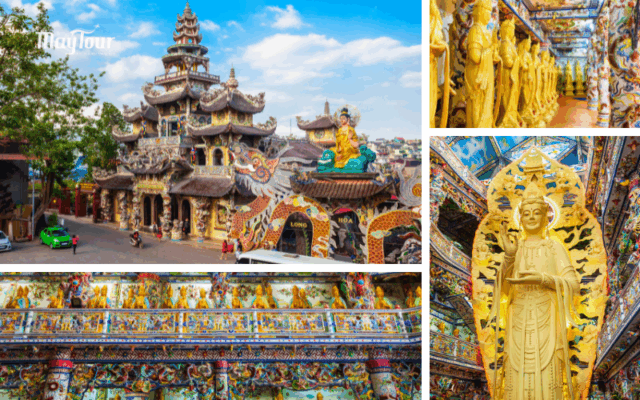 Chùa Linh Phước – điểm cầu an đầu năm trong tour Đà Lạt Tết 2026