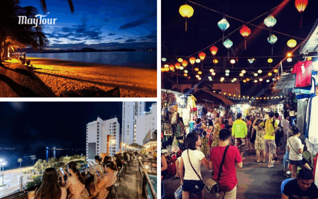 Buổi tối du khách được tự do ăn uống và khám phá 