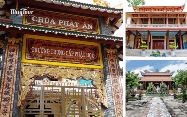 Chùa Phật Ân Tiền Giang – nổi tiếng linh thiêng với tượng Phật A Di Đà giữa hồ sen