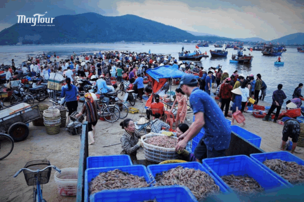 Hải sản tươi sống tại chợ Nam Du: ghẹ, tôm tích, cá thu – tour đảo Nam Du 3 ngày 3 đêm