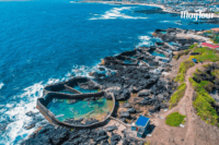 tour Phú Quý 3 ngày 3 đêm trọn gói – toàn cảnh Núi Cao Cát nhìn ra biển đảo Phú Quý