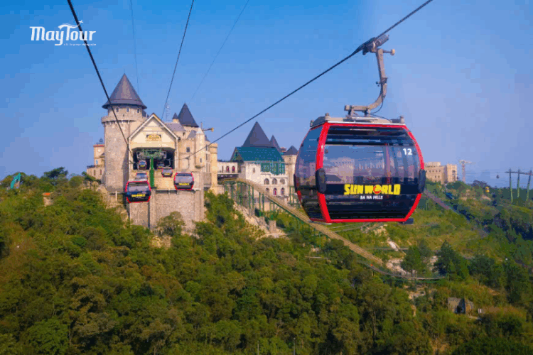 Trải nghiệm cáp treo lên bà nà hills trong tour du lịch Đà Nẵng Hội An 4n3đ