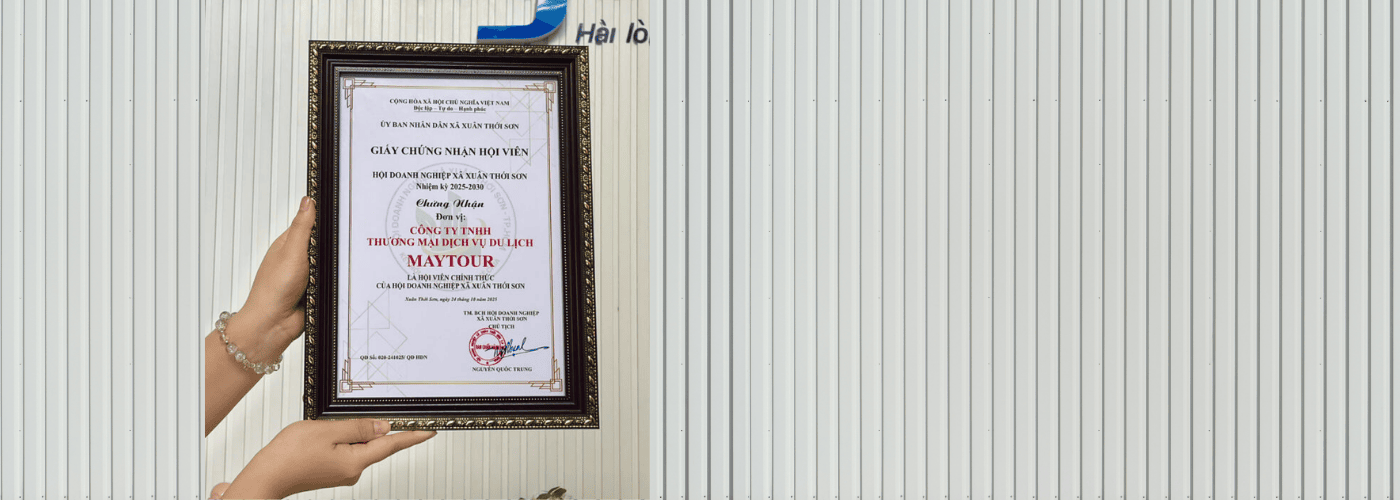 Giấy chứng nhận hội viên Hội doanh nghiệp xuân thới sơn