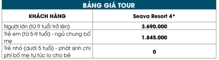 GIÁ TOUR HỒ TRÀM