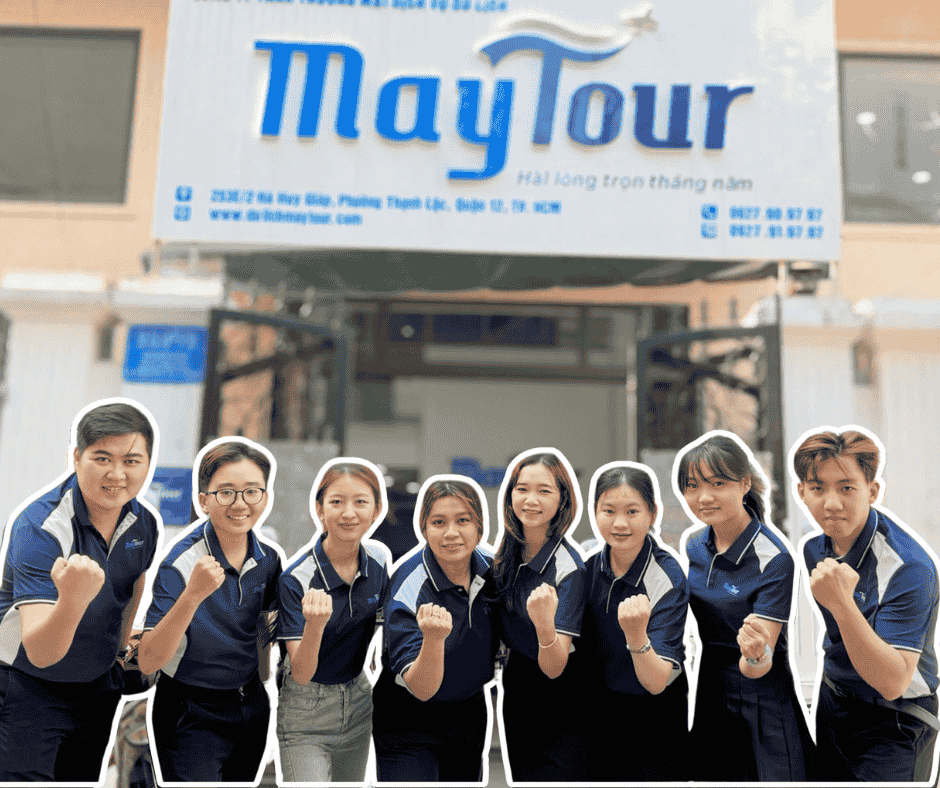 Nhân sự tại văn phòng công ty Du lịch MayTour