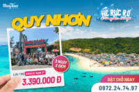 Tour Quy Nhơn - Phú Yên 3 Ngày 3 Đêm: Lạc Bước Chốn Hoa Vàng Biển Xanh Cùng MayTour