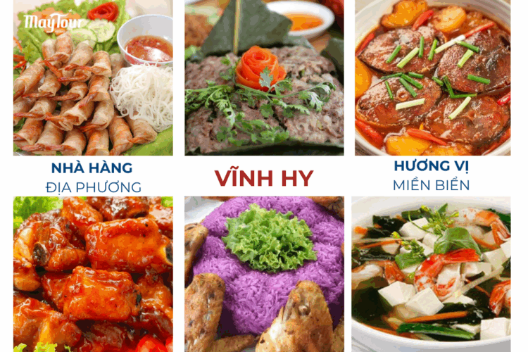 Thực đơn buổi tối ngày 1 tại Quy Nhơn