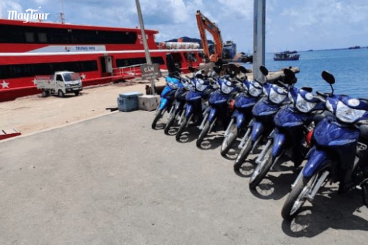 Nhận xe máy tham quan đảm Nam Du