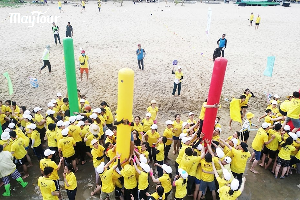 Top 10 các trò chơi team building bãi biển hot nhất hè 2026