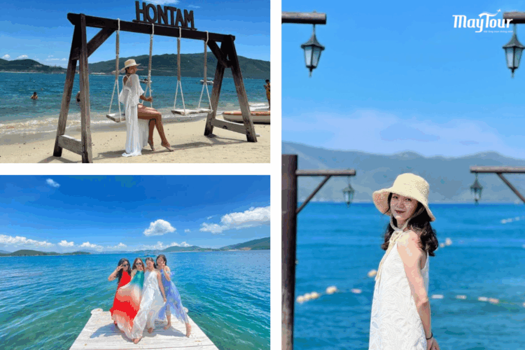 Các tọa độ check-in "sống ảo" siêu đỉnh không thể bỏ lỡ tại Hòn Tằm trong tour Nha Trang