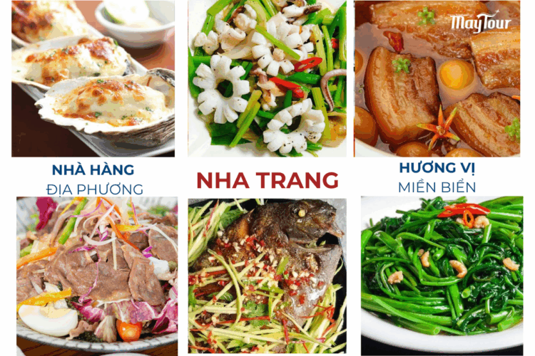 Dùng bữa trưa tại nhà hàng địa phương trong tour Nha Trang