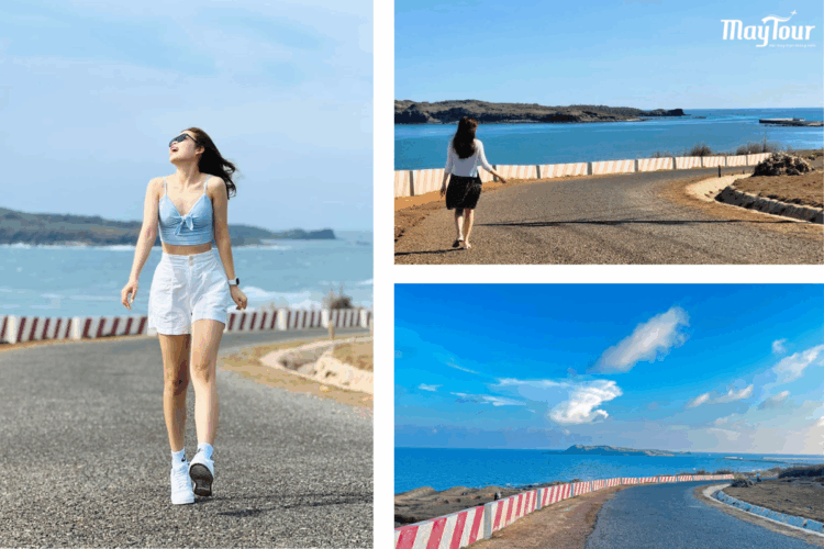 Dốc Phượt cung đường check in ven biển phóng khoáng trong tour Phú Quý MayTour