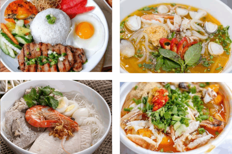 Quý khách dùng bữa sáng - trải nghiệm ẩm thực địa phương