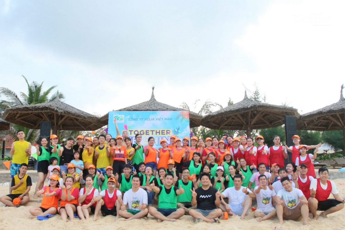 Không gian thiên nhiên, gần biển, phù hợp vui chơi và thư giãn cùng đồng đội 